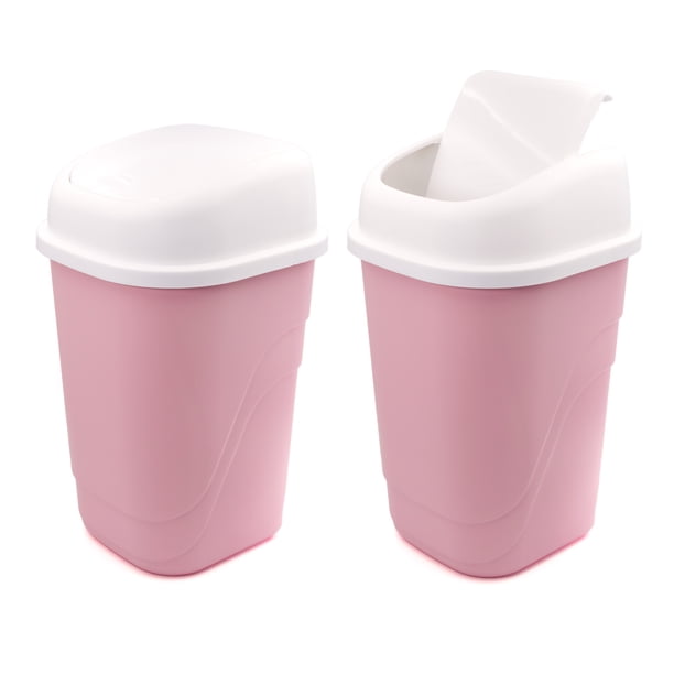 Kit Bote con Tapa Balancín Chico 2 Pz Rosa