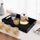 thumbnail image 2 of Bandeja para servir color negro, acrílico decorativo, con asas para cocina, comedor, mesa, encimera otomana, 16 x 12 pulgadas, 2 of 6