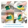thumbnail image 5 of Wadada Heavy Duty Cellulose Scrub Sponges, Kitchen Dishwashing Sponge Bulk, Non Scratch Dishes Scouring Pad Dishcloth, Odor-Free Sponge Wipes for Household Cleaning Dishes Travel Apartments(5 PCS), 5 of 7