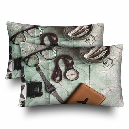 Gckg Wanderlust Adventure Travel Compass Camera Passport Glasses