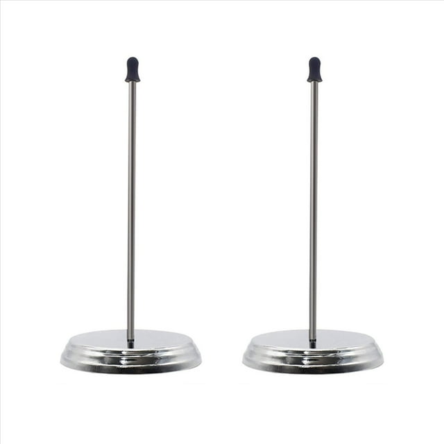 Restaurant Receipt Holder,Receipt Holder Spike, Check Spindle, 3 Inch Round Base, Desk Straight Rod 5.6 Inch Long 2Pack