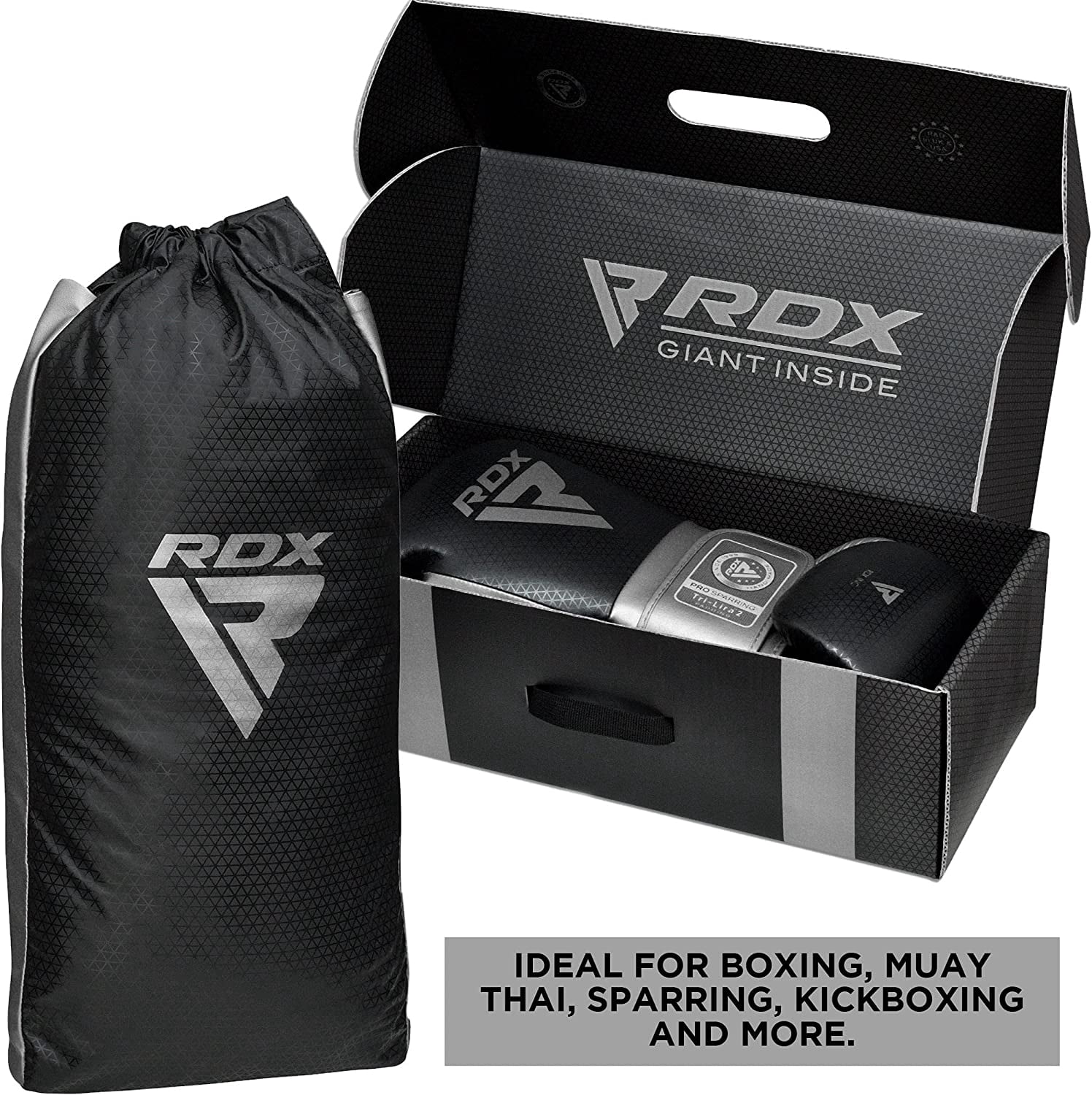 RDX Boxing Gloves for Training Muay Thai Mitts Maya Hide Leather MARK PRO Glove for Sparring, Kickboxing, Fighting, Punch Bags, Focus Pads, Double End Ball Punching