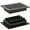 Powder Coated Black, variant on Achtek Air Supply Vent 6"x 8" Duct Opening (Overall 7-1/2"x 9-3/4") Solid Cast Aluminium Register Cover | Powder Coated