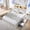 White, variant on Aitjunz Modern King Size Bed Frame with 50" Tall Storage Headboard, 4 Under-Bed Storage Drawers, Fluted Wood Platform Bed w/ LED Lighting and Charging Station, No Box Spring Needed, Black