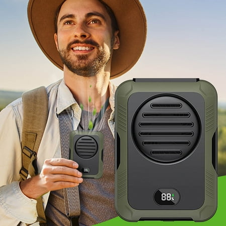 

WMYBD Gifts Fans2023 Leafless Waist Hanging Fan Usb Charging Outdoor Sports Portable Strong Wind Portable Neck Hanging Small Fan