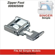 Snap On Zipper Foot Fits Singer Simple 2932, 3116 & More Sew Description