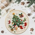 thumbnail image 5 of Christmas Cross Stitch Kits, DIY Embroidery Kit for Adults with Pattern,Cotton Threads,Needles,Instruction,20cm Hoop,for Decor Home Room, 5 of 9