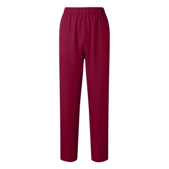 lmcalzta Scrub for Men Plus Size Elastic Waist Stretch Stright Leg Pants with Pockets(3XL-5XL)