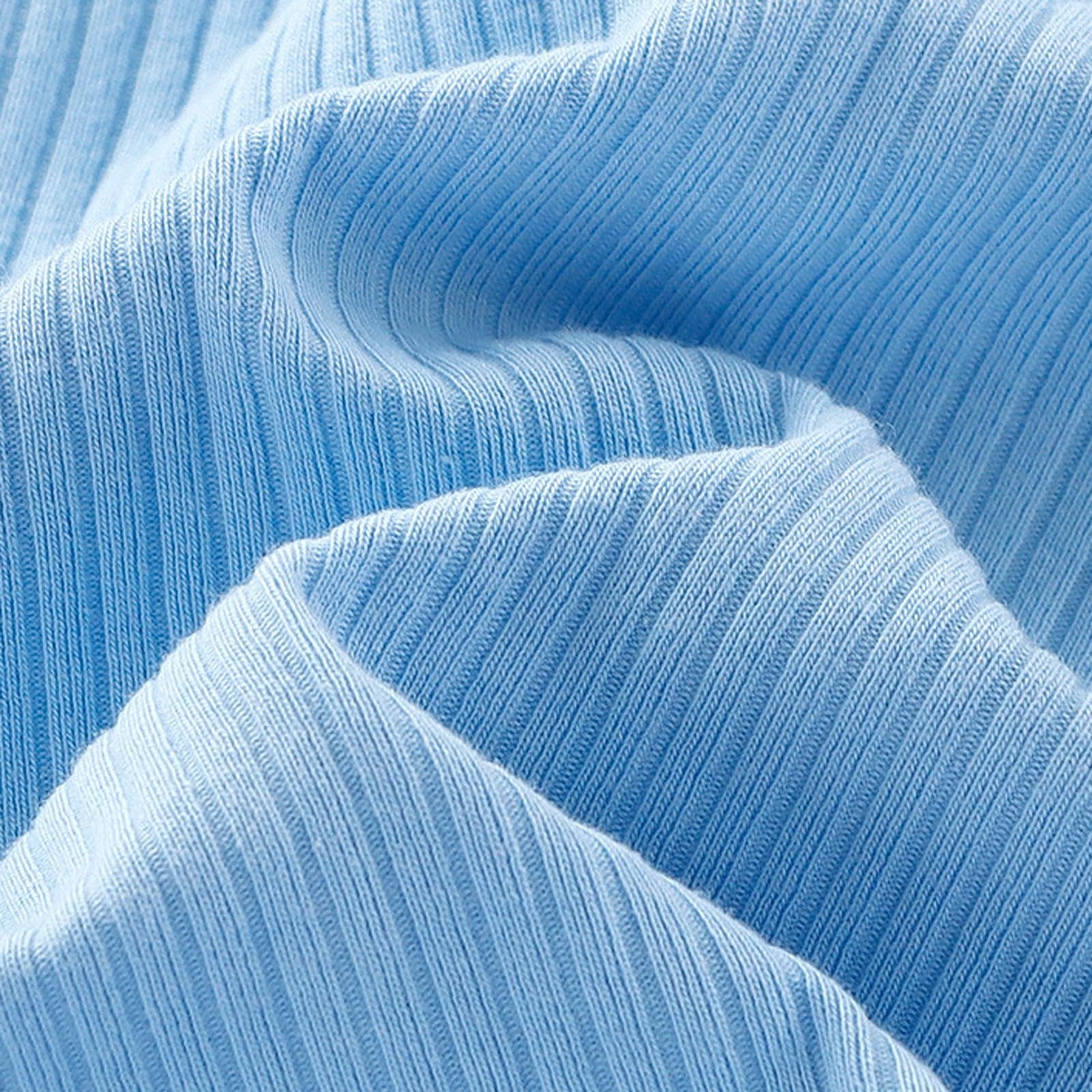 THDHVS Baby Onesies,Newborn Onesies Boy,Solid Color Cute Breathable Cotton Jumpsuit Summer Clothes Boys Girls Baby Round Neck Short Sleeve Rompers Light Blue 0-3 Months