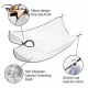 thumbnail image 4 of 1pc The Original Cape Of Men's Beard Shaving Apron, Grooming Accessories And Gifts For Fathers Or Husbands (with Separate Zipped Storage Bag), White (transparent Suction Cups), 4 of 4