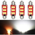 thumbnail image 3 of Bombilla LED superbrillante de 500 lúmenes, 578, 3030, 6 SMD, adorno de 1.614 in, 1.654 in, 211-2, 212-2, para interior del coche, lectura de mapas, cúpula, maletero, luz de cortesía, 6000 K, xenón bl, 3 of 4