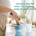 thumbnail image 4 of Horigen Silicone Baby Bottle & Nipple Brush Set with Stand, Portable Cleaning Accessories, 4 of 8