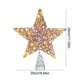 thumbnail image 3 of Iron Christmas Tree Topper Star with LED Lights, Wicker Fleecy Snowflake Design, Festive Holiday Home Decor for Indoor Xmas Party Decoration, 3 of 6