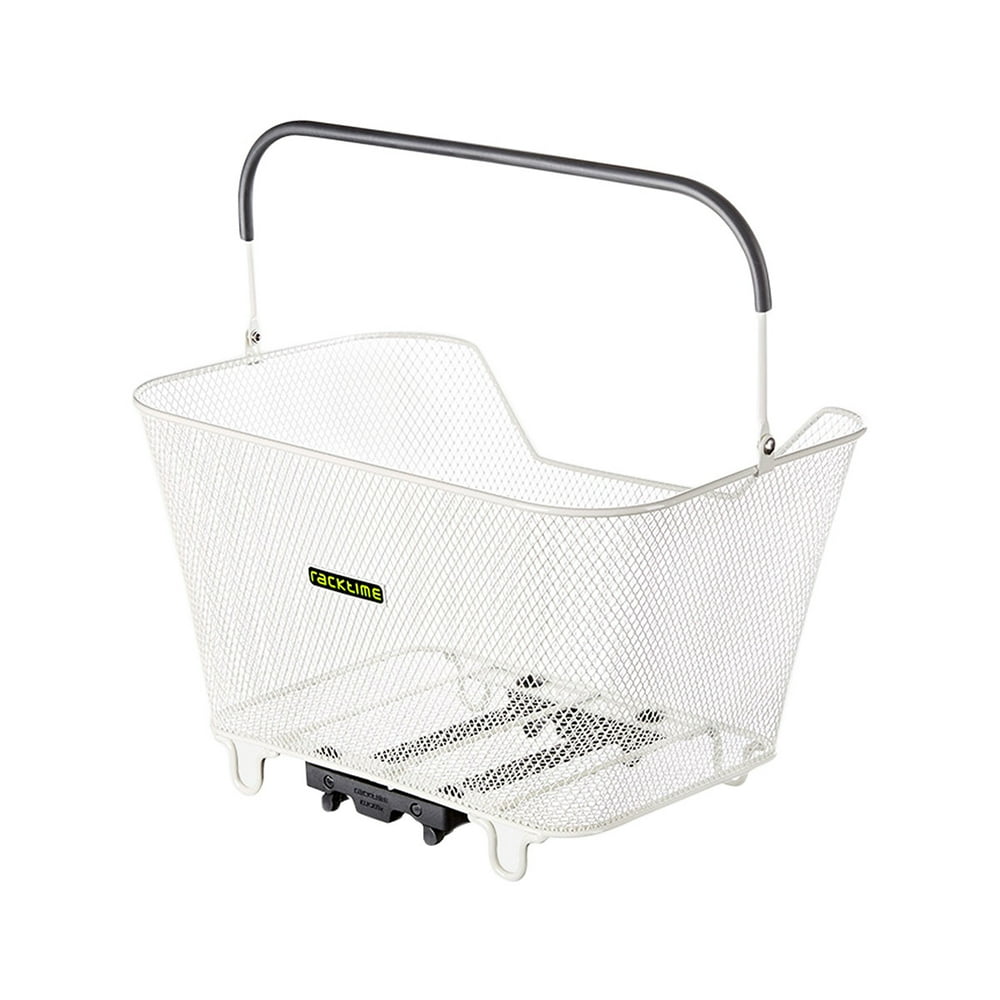Racktime Baskit Large Rear Racktop Bicycle Basket (White)