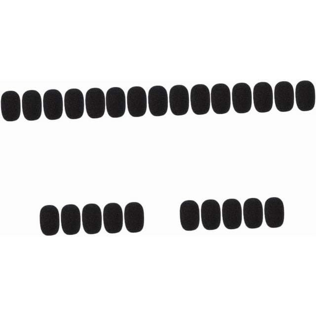 HUGFEGWE 25 Pcs Housse de Microphone Éponge Col de Cygne Housses de Micro Éponge Housses de Micro Universelles Protecteurs de Microphone Col de Cygne CJB91-8748