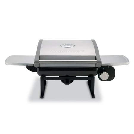 Cuisinart 12,000-BTU Tabletop Gas Grill with Twist-To-Start Ignition and Fold-Out Side
