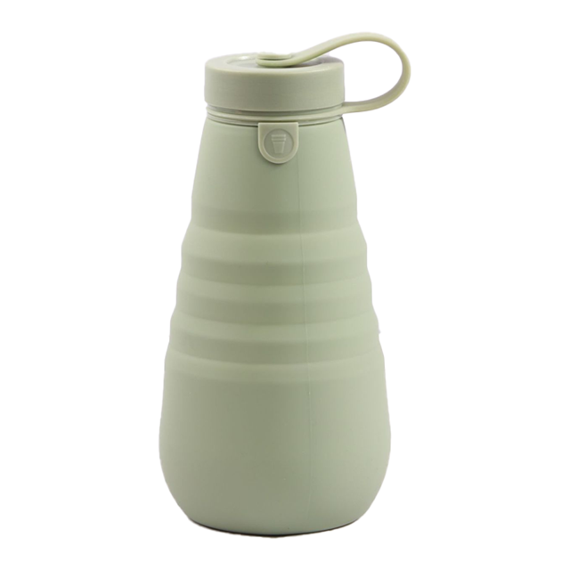 Botella deportiva plegable - Taza de viaje de silicona reutilizable a prueba de fugas para bebidas frías y calientes Ormromra CPB-US-CJZ574-6