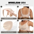 thumbnail image 3 of Qylux Women's Wireless Jelly Bra,Plus Size Full Coverage Supportive T-Shirt Bra,Seamless No Underwire with W-Shaped Support and Natural Lift, 3 of 12