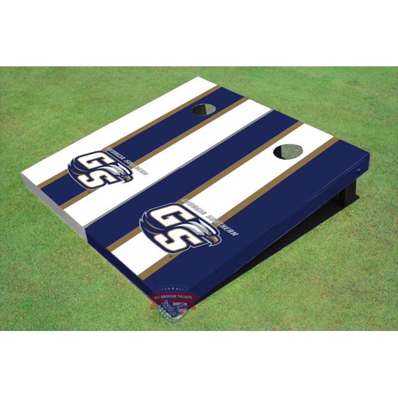 Georgia Southern University "GS" Alternating Long Stripe Cornhole Boards