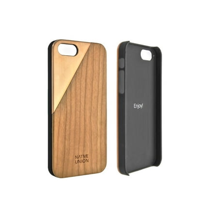 UPC 846654006070 product image for Native Union Clic Metal Case for iPhone SE 5 5S-Cherry Wood Rose Gold Finish | upcitemdb.com