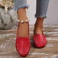 thumbnail image 6 of Crunowin Women's Soft Sole Casual Flats, Soft Sole Covered-Toe Spring/Summer Versatile Everyday Comfort Shoes Red, 6 of 9