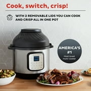 Instant Pot Duo Crisp 11-in-1 Air Fryer and Electric Pressure Cooker Combo with Multicooker Lids that Air Fries, Steams, Slow Cooks, Sautés, Dehydrates and More, Free App With 1900 Recipes, 8 Quart