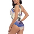 thumbnail image 5 of Yiaed Not All Those Who Wander Are Lost Print Women One Piece Swimsuits Tummy Control One Shoulder Bathing Suits Pattern Ruffle Swimwear-X-Large, 5 of 8
