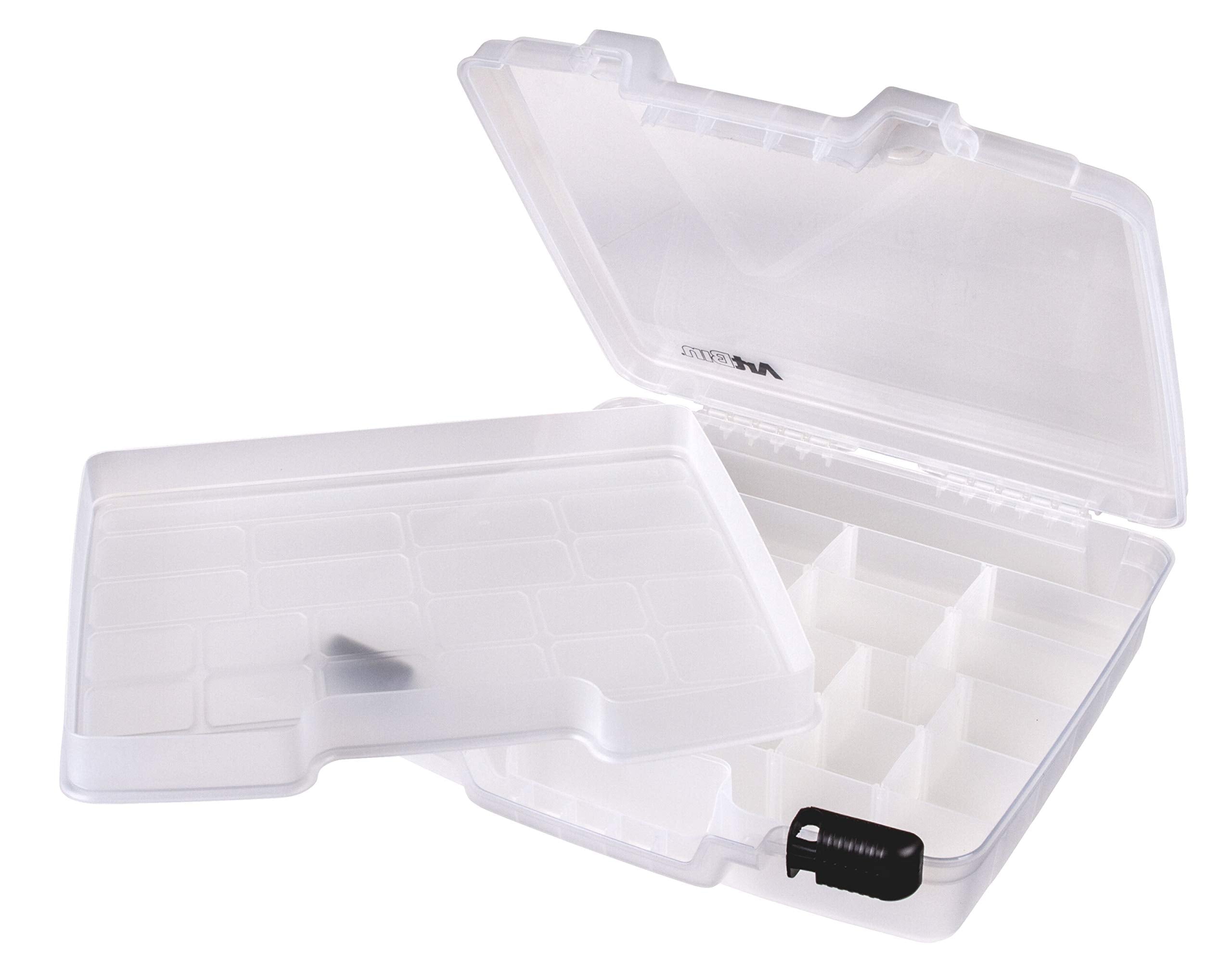 ArtBin Quick View Deep Base Carrying Case, Divided Base with Lift Out Tray-  Clear, Great for Coloring Book Storage, 6962AB