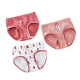 thumbnail image 1 of MIASHUI Culottes pour Filles, sous-Vêtements en Coton pour Enfants, Lot de 3, Rouge, 6-7 Ans, 1 of 3