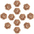 thumbnail image 1 of CPDD 12 Pieces Handmade Burlap Rose Flowers for Wedding Decoration DIY Craft Making Az041s1p12f -, 1 of 5