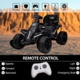 thumbnail image 5 of FINITO Kids Ride On UTV 24V with 4 EVA Wheels Electric Powered Off-road Vehicle Toy with Remote Control for Boys Girls Age 3+ Adjustable Seat, Black, 5 of 12