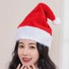 Jpxdew Christmas Hat-Adult Plush Santa Hat High Grade 100% Polyester Christmas Hat for Party Dress Up Festive Holiday Costume Accessory