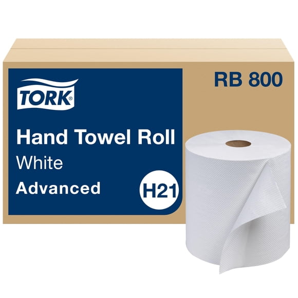 Toalla de mano de papel Roll Tork H21 Advanced, 100% fibra reciclada