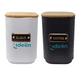 thumbnail image 1 of Juego de 2 Contenedores Metálicos Café y Azúcar 1Kg Tapa de Bambú, 1 of 5