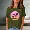 thumbnail image 2 of Birdeem Mode Femme Imprimé Col Rond Manches Courtes T-Shirt Blouse Ample, 2 of 4