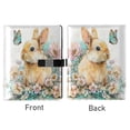 thumbnail image 2 of Leather Notebook with Pen Holder Writing Notepad Includes 100 Pages Lined Journal Watercolor Adorable Bunny, 2 of 6