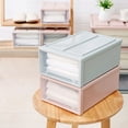thumbnail image 3 of Household Plastic Transparent Stackable Drawer Storage Box Container Organizer, 3 of 7
