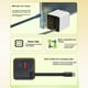 thumbnail image 5 of Cargador de pared retráctil Módulo de carga rápida de 80 W con puertos USB C y USB para teléfonos inteligentes y ordenadores portátiles (blanco), 5 of 8