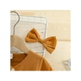thumbnail image 4 of Mialoley Ensembles d'Automne 2 Pcs pour Tout-Petites Filles, Robe à Col en V Boutonnée + Nœud pour Cheveux, 4 of 9