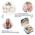 thumbnail image 4 of Rugby Travel Portable Square Jewelry Box for Rings Earrings Necklaces Bracelets Girls Women Display Case Holder Organizer Stand Storage Box, 4 of 6