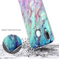 thumbnail image 5 of For Samsung Galaxy A20 Case, Galaxy A30 (6.4", 2019 Release) with Tempered Glass Screen Protector, Ultra Slim Thin Glossy Stylish, Gold Glitter Marble Design Phone Cover - Nova, 5 of 5