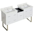 thumbnail image 1 of Imaginations Américaines  60 pouces W Vanity Base Set Blanc, 1 of 1