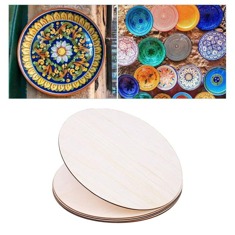 3 Pieces 12 inch Wood Circles for Crafts - Unfinished Blank Wooden Circle, Wood Slices for Painting, Home, Party, Holiday Decor