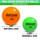 thumbnail image 3 of Pelotas de béisbol GoSports para entrenamiento con pesas, 2,8 pulgadas, 450 g, paquete de 6, 3 of 6