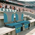thumbnail image 2 of Sophia&William Portable Stadium Chair Stadium Seat for Bleacher with Storage Pocket, Blue, 2 of 10
