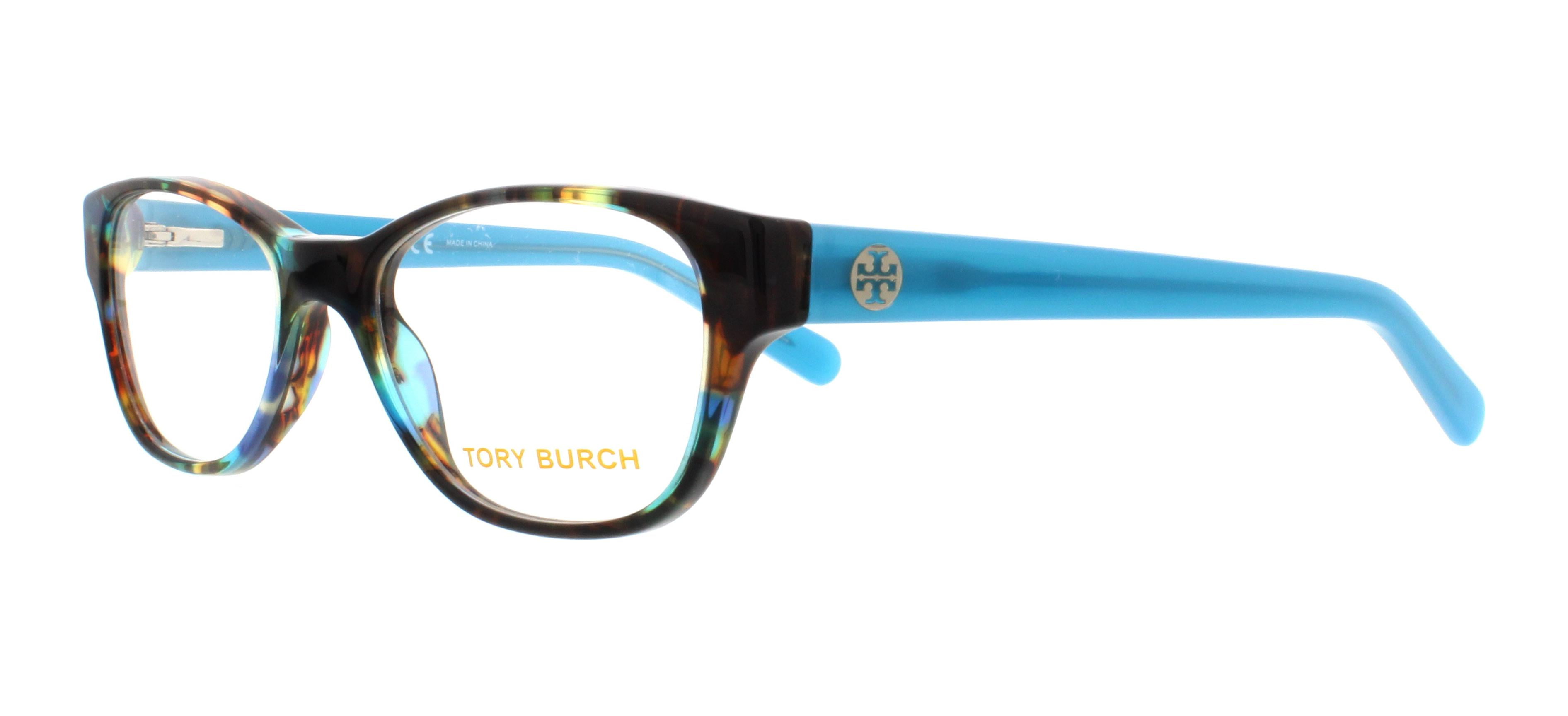 TORY BURCH Eyeglasses TY2031 3153 Blue Brown Tortoise/Blue Lark 49MM -  