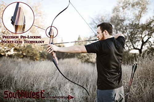 Southwest Archery Tigershark Takedown Recurve Bow - Pro, 40L W/ Stringer