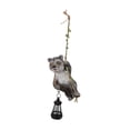 thumbnail image 2 of Solar Light Outdoor Statue Yard Decorative, Artesanía, Tresping de mapaches en la cuerda que colgaba de la figura de animales para el balcón del patio, 2 of 8
