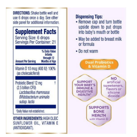Enfamil Probiotic Vit D Liquid Drop 8.7ml 1 ea (Pack of 6)