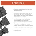 thumbnail image 2 of 4 Pack 3.5 inch Decorative Hinges Black Wrought Iron Hinges Decorative Hinges Small Flush Mount Western Style Hinges Vintage Furniture Hardware The Farmhouse Series by Borderland Rustic Hardware, 2 of 3